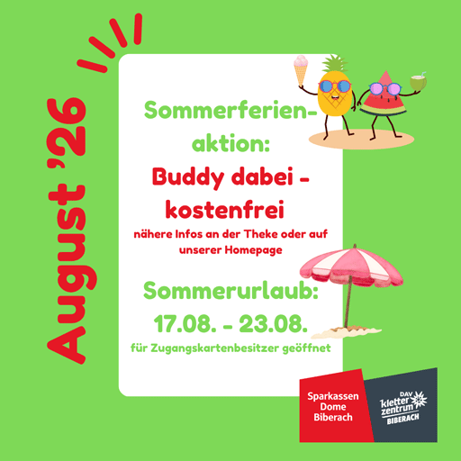Sommerferienaktion - Buddy dabei - Kostenfrei!